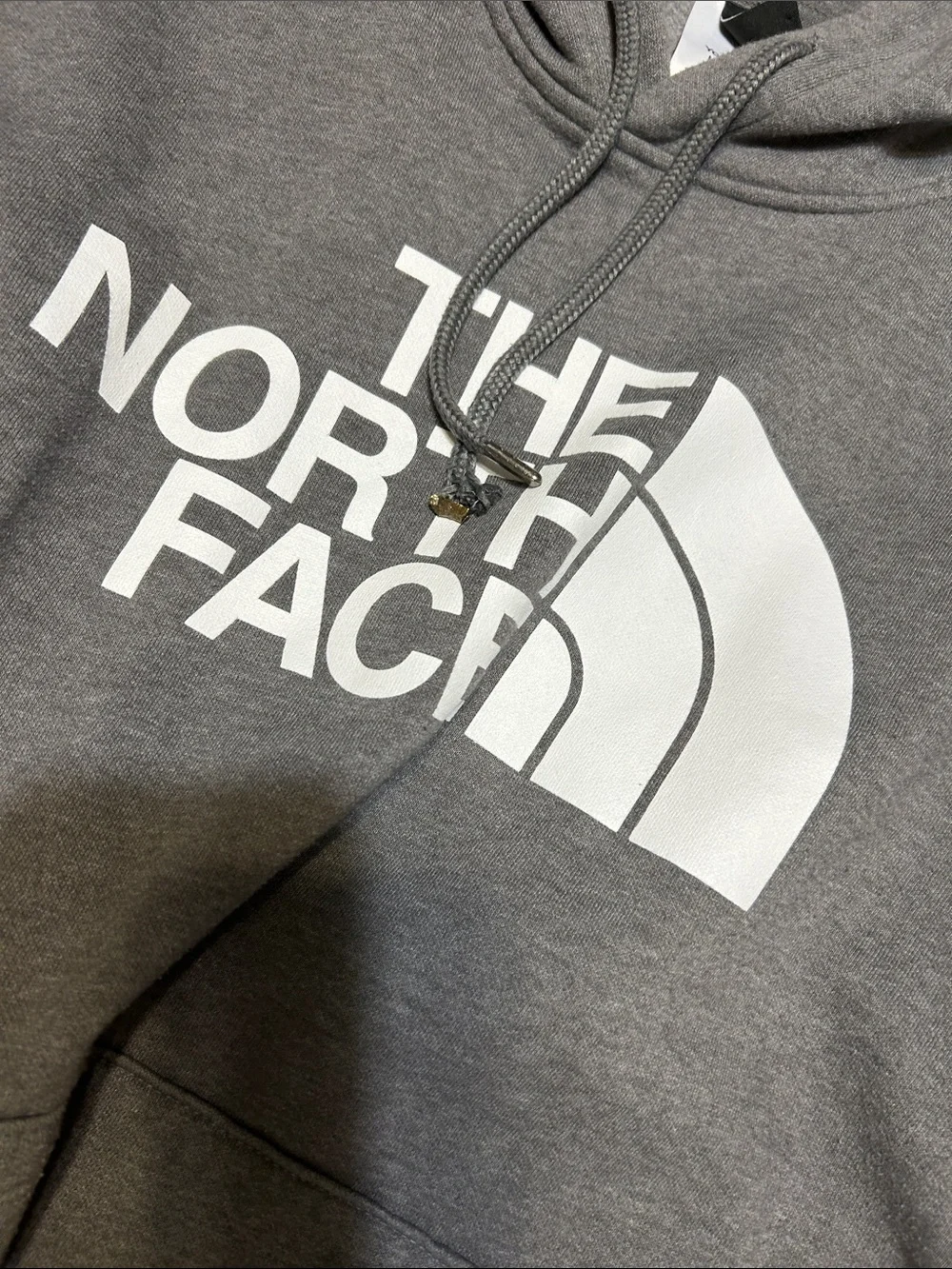 The North Face Heather Gray Logo Pullover Hoodie